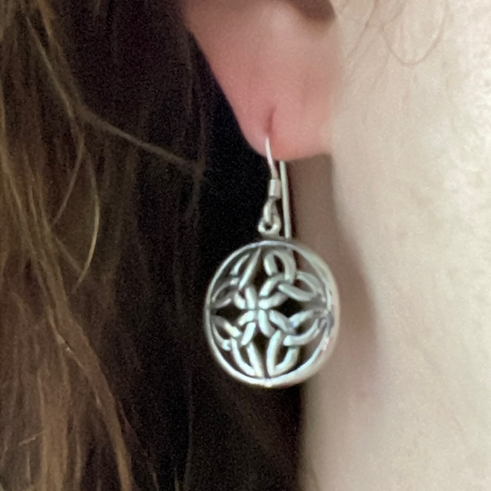 Sterling Trinity Knot Earrings
